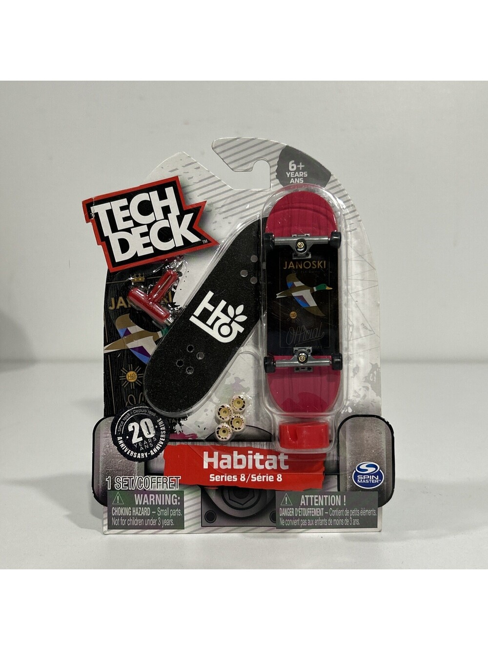TECH DECK HABITAT SERIES 8 STEFAN JANOSKI MALLARD RARE FINGERBOARD ANNIVERSARY